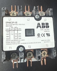 DP40C3P-1/S ABB 3-Pole 40A Definite Purpose Contactor 120V-Coil NEW