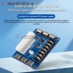 ATX Power Supply Breakout Board USB Charging Desktop Chassis Power Adapter Board