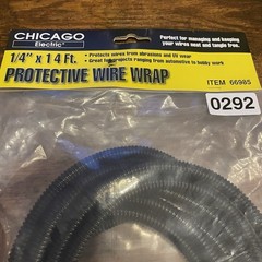 ✅1/4″ Black Split Wire Loom Tubing 14ft Conduit Cable Wrap Sleeve #️⃣292