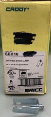 QTY 40 ERICO CADDY SCH16 CLAMP STRUT ONE Piece for 1″ EMT or 3/4″ rigid conduit