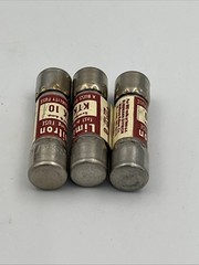 Bussmann KTK-10 10 Amp Limitron Fast Acting Supplementary Fuse 600V Lot Of 3
