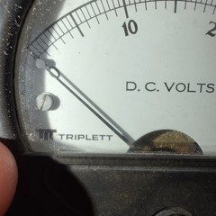 Triplett Model 321-7 0-30 DC Volt Meter Dial Gauges Lot Of 2