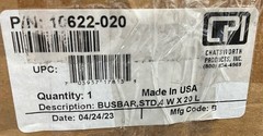 CPI 10622-020 Standard Busbar Wall Mount Kit Copper 4″ W x .25″ x 20 L”