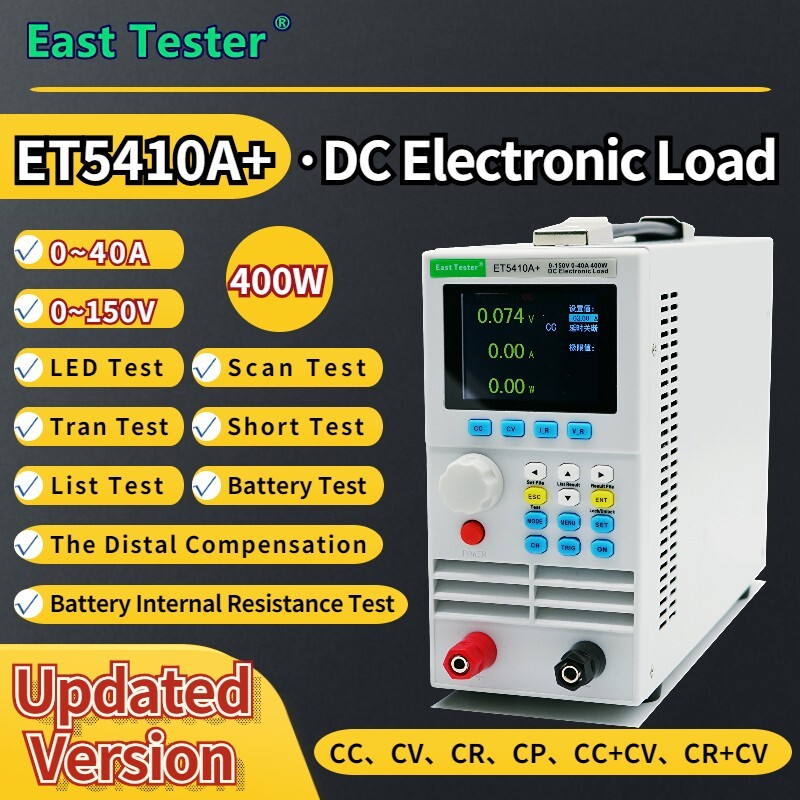 Programmable DC Electronic Load Tester 150V/40A 400W Battery LED Test USB Interf