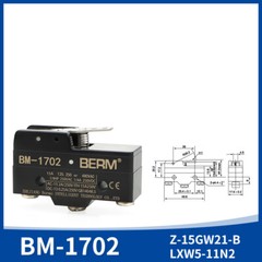 Micro Limit Switch SPDT 15A 125/250/480VAC Microswitch Roller Lever Plunger