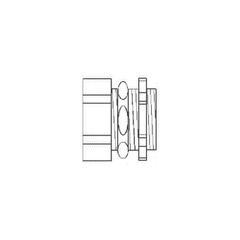PECO 266, 2-1/2″, Die-Cast Zinc, Concrete Tight, EMT Compression Connector, 1pc