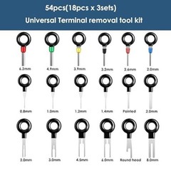 Terminal Removal Tool Kit 76Pcs Terminal Ejector Kit for Car Pin Extractor Black