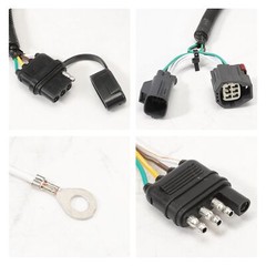 58903 Custom Fit 4 Way RV Towed Vehicle Wiring Trailer Harness Compatible wit…