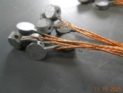20 LEAD & COPPER WIRE TAMPER PROOF SECURITY CRIMP SEALS MILITARY 6 INCH