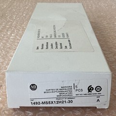 NEW BOX OF (5)- ALLEN BRADLEY 1492-M5X12H21-30 Horizontal Marker Cards FASTSHIP