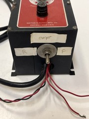 Dayton SCR Control Model 5X412 W/ Off,Reverse & Forward