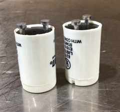 2 Fluorescent Lamp Starters Type FS-2 2 Pin Leviton (2 Pcs)