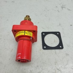 PowerSafe L1 P3 Power Connector Panel Mount 500 Amp IP67 1000 Vac Red *USED