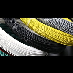 PTFE Cable Wire 1mm² Ø1.8mm, 1.5mm² Ø2mm Flexible Silver Plated Copper Stranded