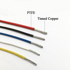 PTFE Cable Wire 12 14 16 18 20 22 24 26 28 AWG Flexible Tinned Copper Stranded