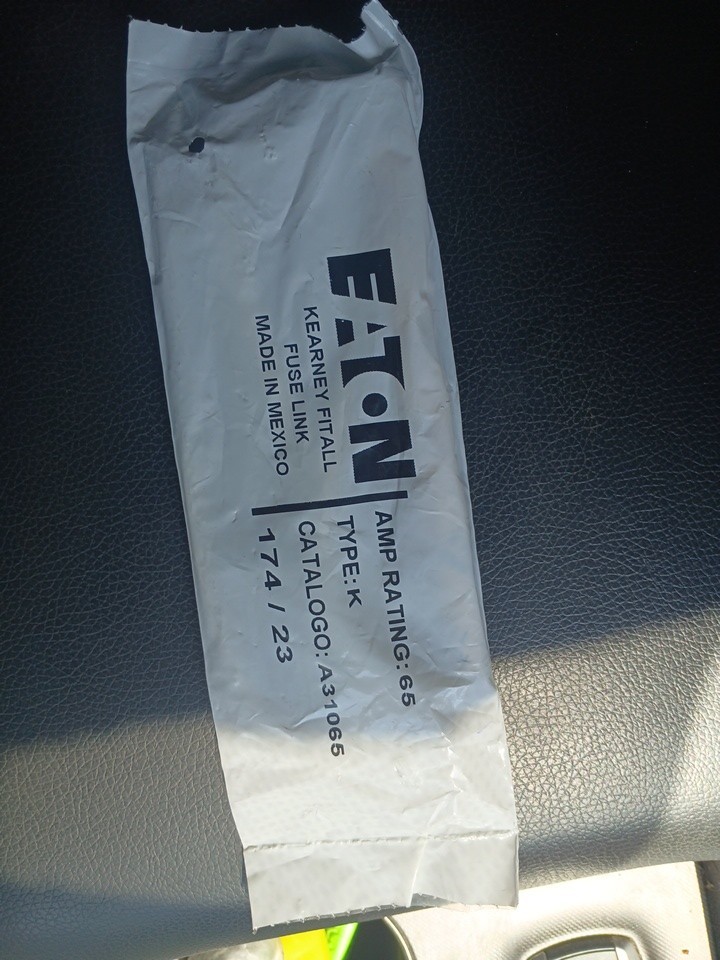 Eaton A31065 Type K Fitall Fuse Link 65A Cooper Power Kearney Industrial