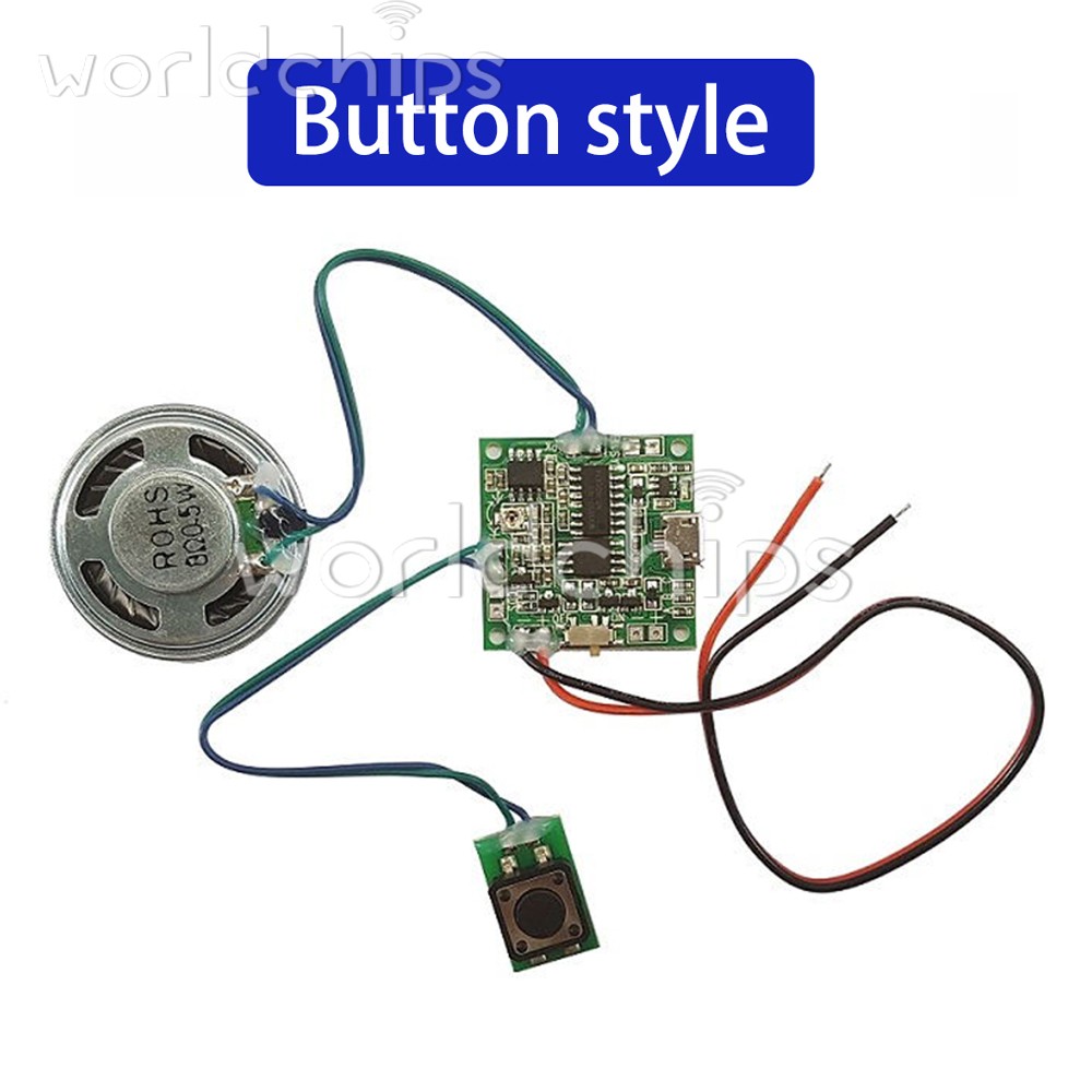 1~10PCS 8M Sound Recorder Module Voice MP3 Music Key Control For Greeting Card