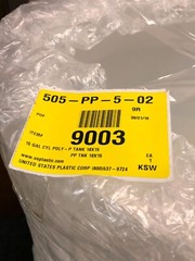 United States Plastic Corp. 9003, 15 GAL Cyl Poly-P Tank, 18×15, 183567