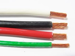 125′ EA THHN THWN 8 AWG GAUGE BLACK WHITE RED COPPER WIRE + 8 AWG GREEN