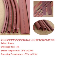 Brown Heat Shrink 2:1 Tubing Tube Sleeving Ø1~50mm Heatshrink Insulation Tube