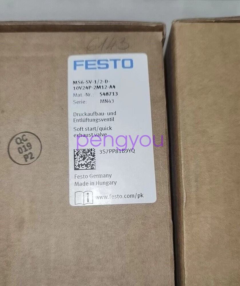 1PCS NEW FESTO MS6-SV-1/2-D-10V24P-2M12-A4 548713 Brand New DHL or FedEx