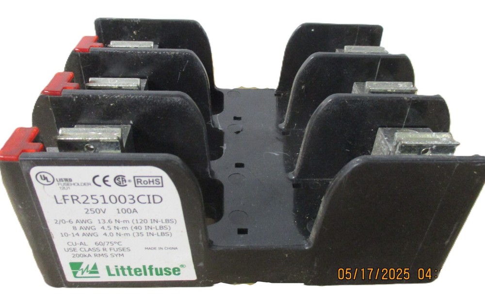 Littelfuse LFR251003CID POWR-GARD Fuse Block Used
