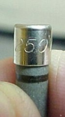 25 Cooper Bussmann ABC-15 Fuses ¼” x 1-¼ 250V 15A, Fast Ceramic BK8/ABC-15BX New