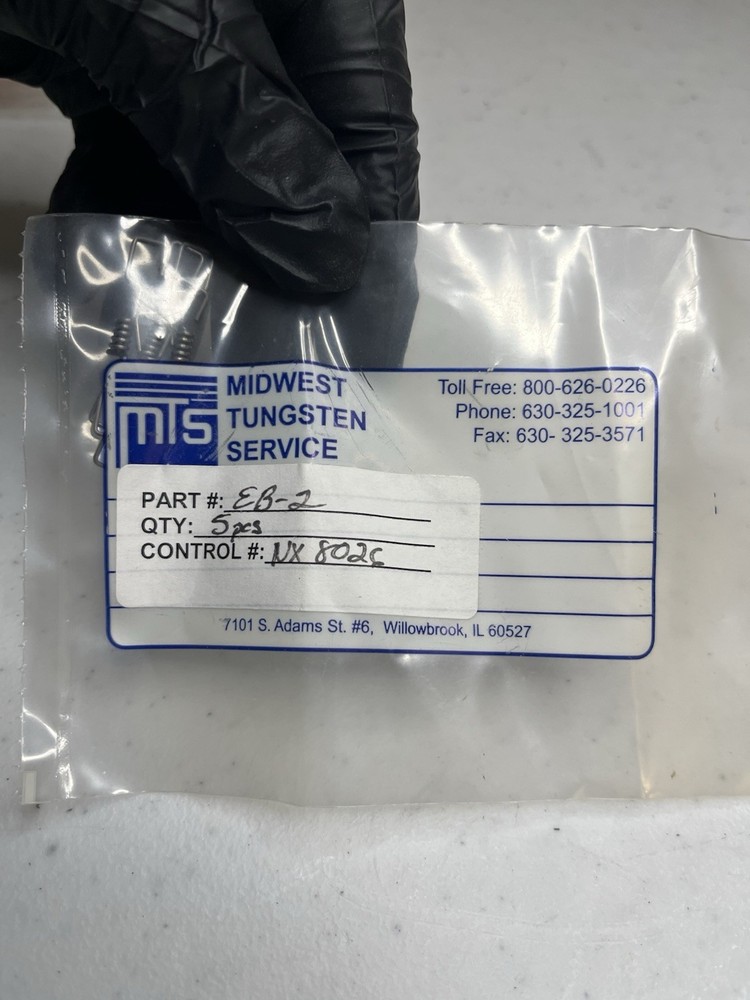 Midwest Tungsten EB-2 Tungsten Filament Assembly Set of 5 Vacuum Electron OEM