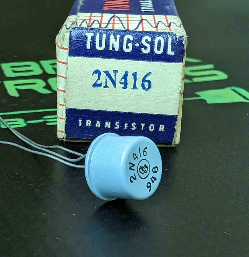 2N416 – TUNG-SOL – 1962 TRANSISTOR W/ ORIGINAL BOX