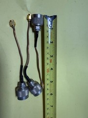 RF Copper Tube Semi Rigid SMA Male to N Male 14cm Test Cable Rohde & Schwarz
