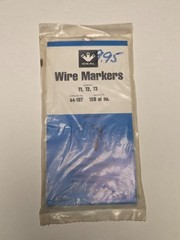 Ideal Wire Marker Booklet 44-107 – Asst T1, T2, T3, 150 Each – NOS