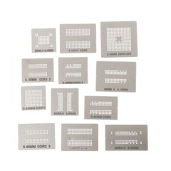 13pcs Universal Stencil Template BGA Reballing Holder Jig For DDR1 DDR2 DDR3