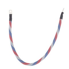 2 AWG Gauge Custom Battery Cable Copper Braided (Patriot “Red, White, Blue”)