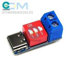 Type-C PD Fast Charging Decoy Trigger Module 5V 9V 12V 20V Adjustable Voltage 5A