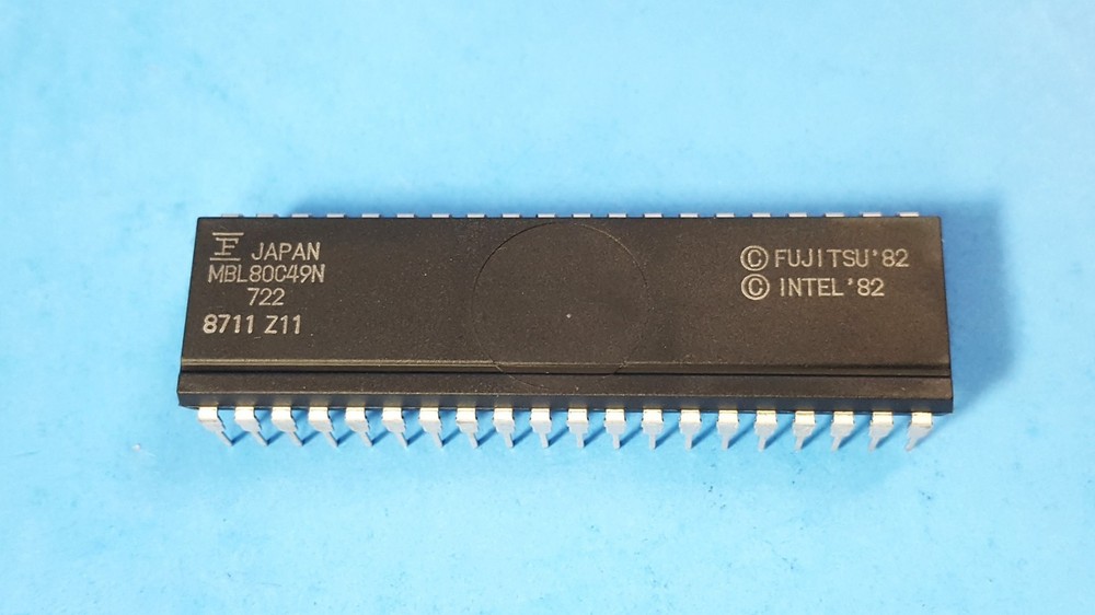 ONE- IC Microcomputer, MBL80C49N, FUJITSU, CMOS Single-Chip 8-BIT