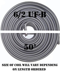 6/2 UF-B x 50′ Southwire Underground Feeder Cable