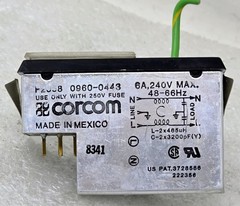 Corcom F2058 0960-0443 HP Input Power Filter 6A, 240V