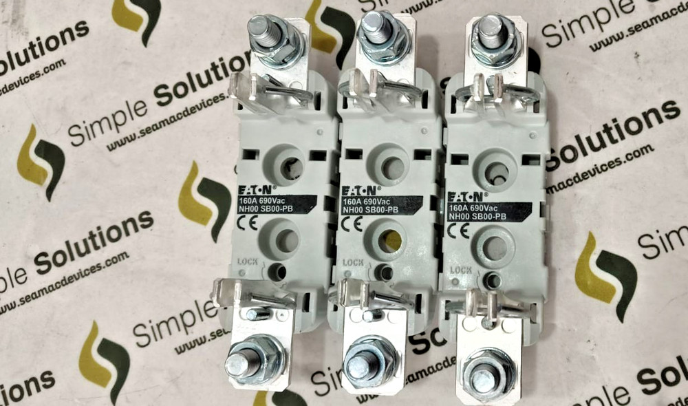 3PCS LOTS- Eaton/Bussmann SB00-PB NH FUSE BASE 160A- 1250A, 690V- NEW