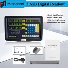 3 Axis Digital Readout+ 3 Scale Kit For Milling Lathe Machine Precision Linear