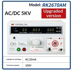 Dielectric Withstand Tester, AC/DC Insulation Withstand Tester220V