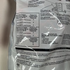 Lot of 2 Bags Gardner Bender Snapshot Multicable Staples MCS-20W (Tl 40 staples)