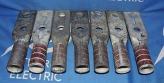 Lot of 7 NOS Burndy YA34-2N 500KCMIL Compression Lugs