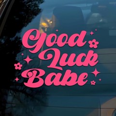 Funny and Girly Lucky Car Decal – 6 Inch Waterproof Vinyl Bumper Sticker for Pos