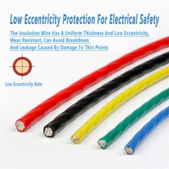 Any lengths 0.15mm²~10mm² PTFE Cable Silver Plated Copper Stranded Wire 28/30AWG