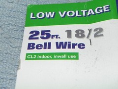 Low Voltage Wire 18/2 Thermostat & Bell Wire CL2 indoor 115 ft Coleman Cable Inc