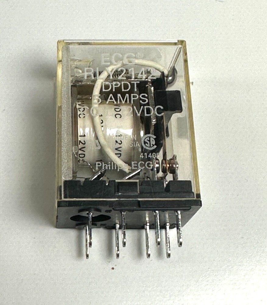 Philips ECG RLY2142 General Purpose Relay DPDT 5Amps 12VDC – New Fast Ship