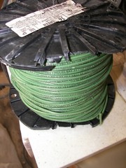 Encore Wire Corp. 500 Feet of #14 Solid Copper THHN Green Wire 600 Volts