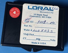 25x GC-9003-00 LORAL MICROWAVE-FSI WAFER DIE Chip-Style 25/units