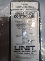 Unit Instruments UFC-1500A Laminar Mass Flow Controller, 50 SCCM, SIH4, 106089