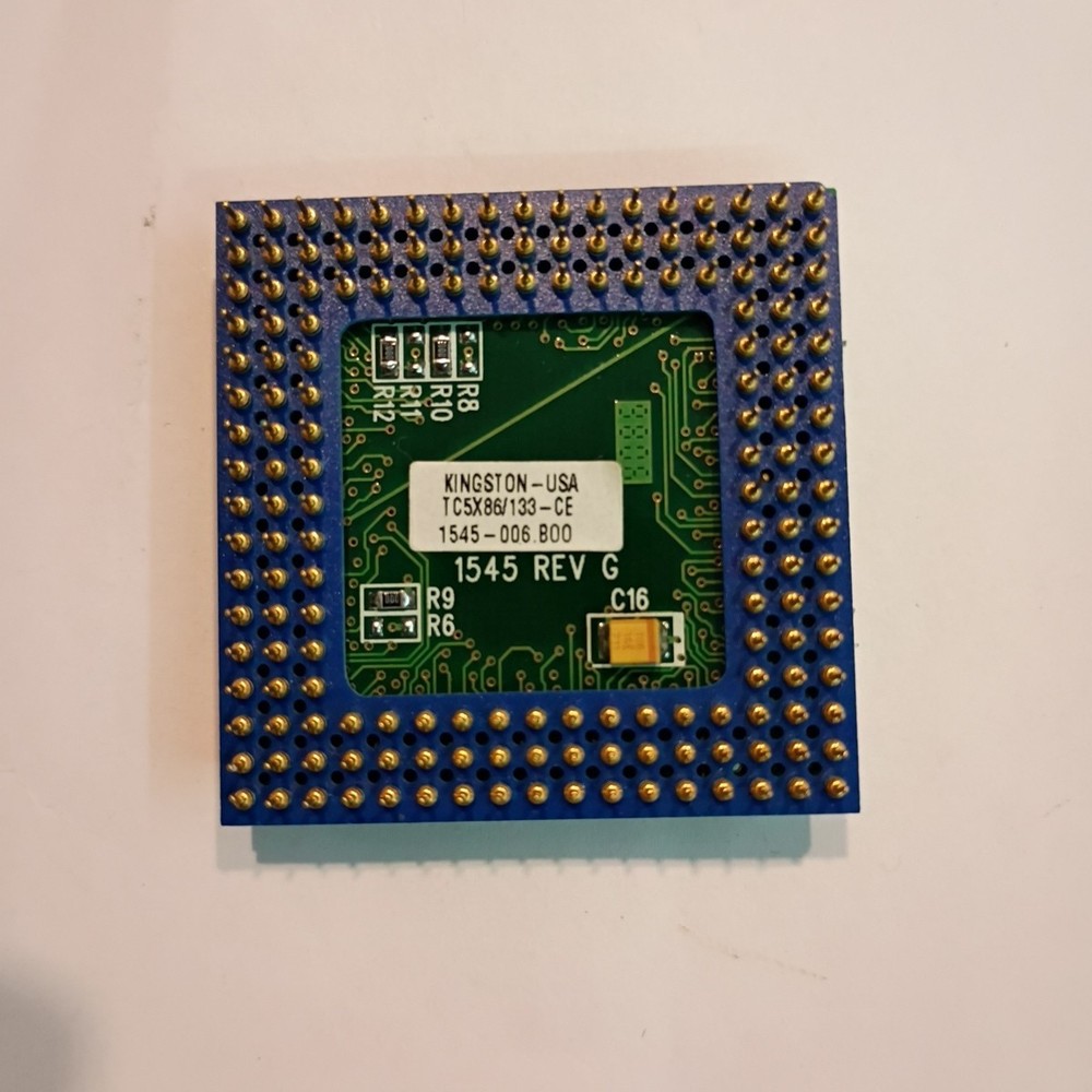 Kingston TurboChip TC5X86/133 486 Socket 3 Upgrade CPU 5X86 DX5 133MHz Vintage
